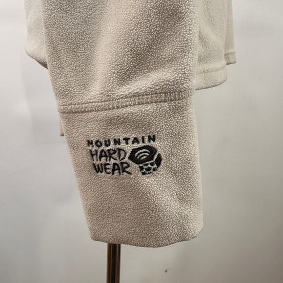Mountain Hardwear Women's Off White 1/3 Zip Fleece Pullover Size Medium - Picture 3 of 9
